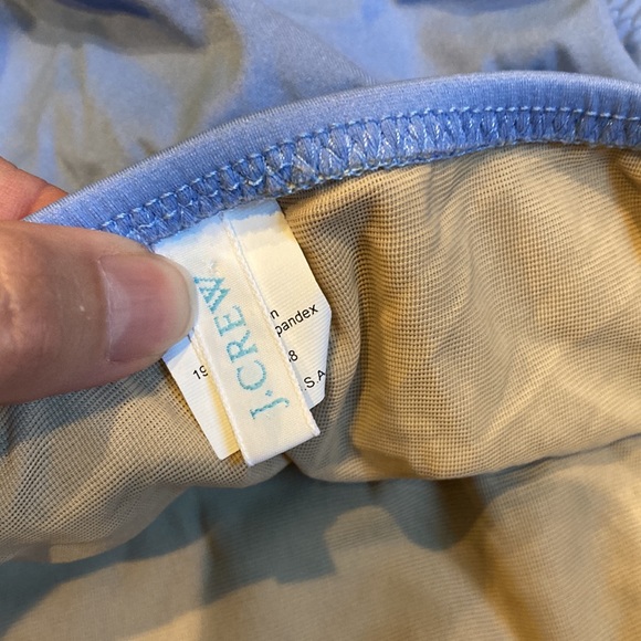 J CREW L Powder Blue Solid Bikini Bottoms Lined - Picture 3 of 4